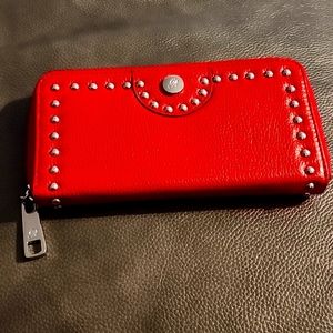 Grace Adelle Red zip around wallet